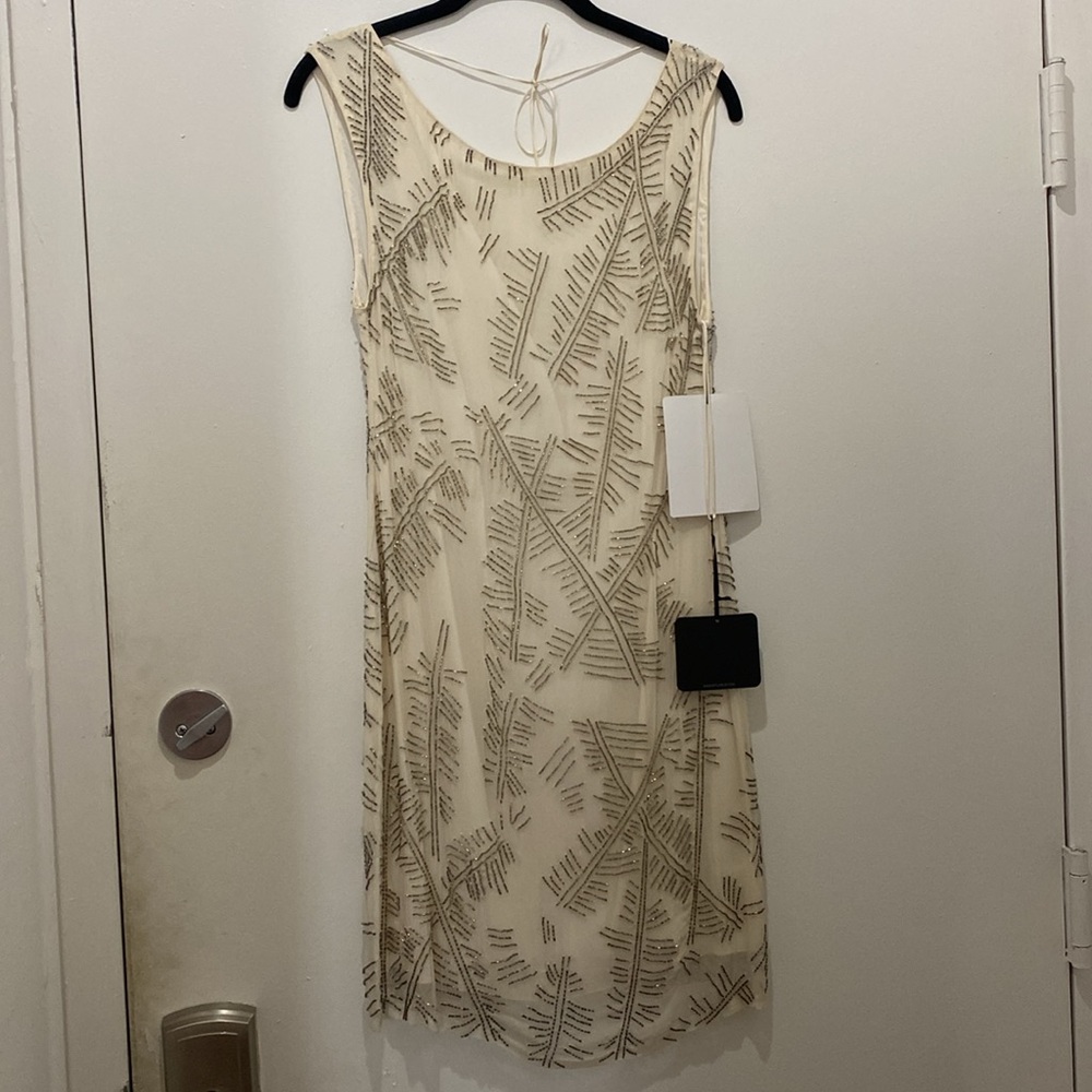 Alice + Olivia Beaded Silk Dress